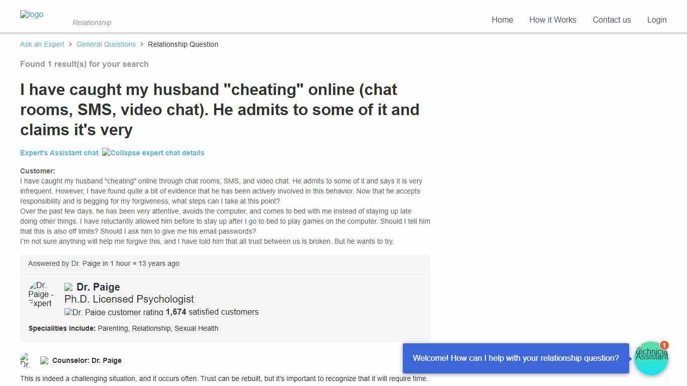 I have caught my husband "cheating" online (chat rooms, SMS, video chat). He admits to some of it and claims it's very